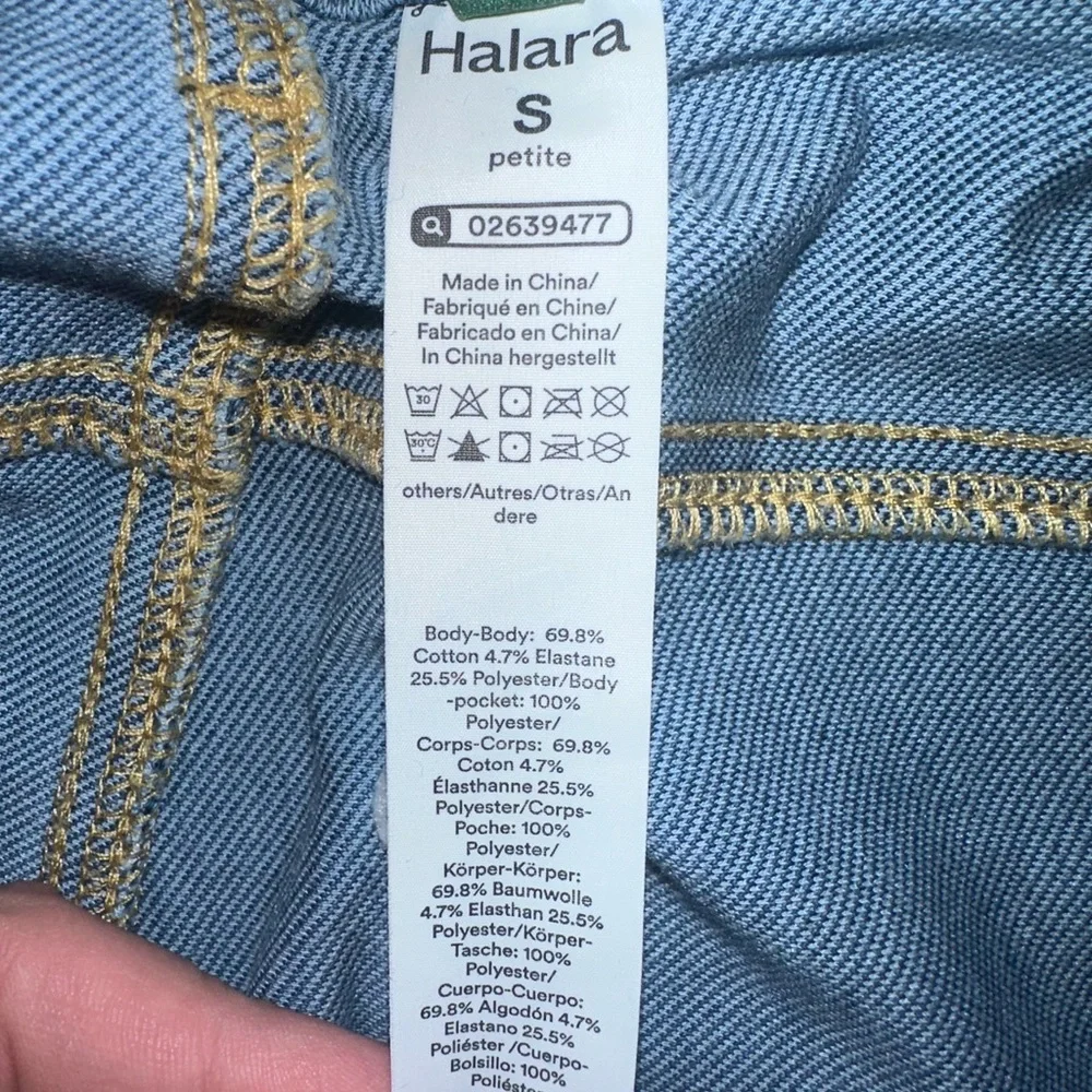 Halara Flex™ High Waisted Pockets Rolled Hem Wide Leg Washed Casual Jeans - Picture 6 of 7
